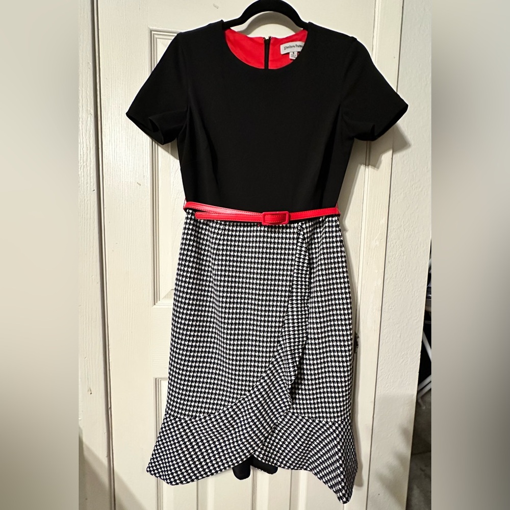 Shelby & Palmer Black Dress with Red Accents